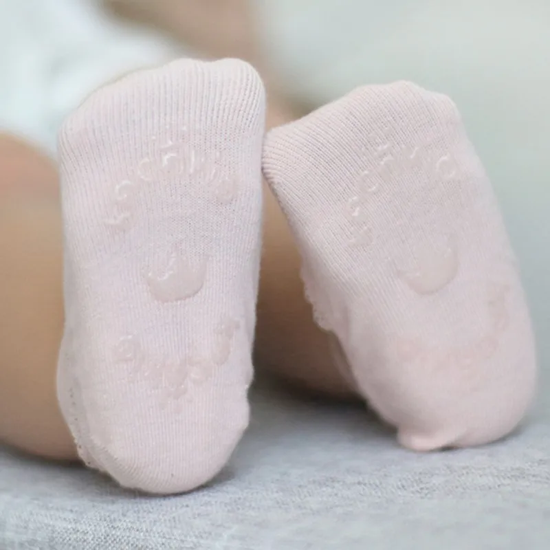 Kids Girl Solid Cotton Socks Infant Toddler Summer Breathable Elastic Anti-Skip Ankle Soft Sock For 0 to 5 years