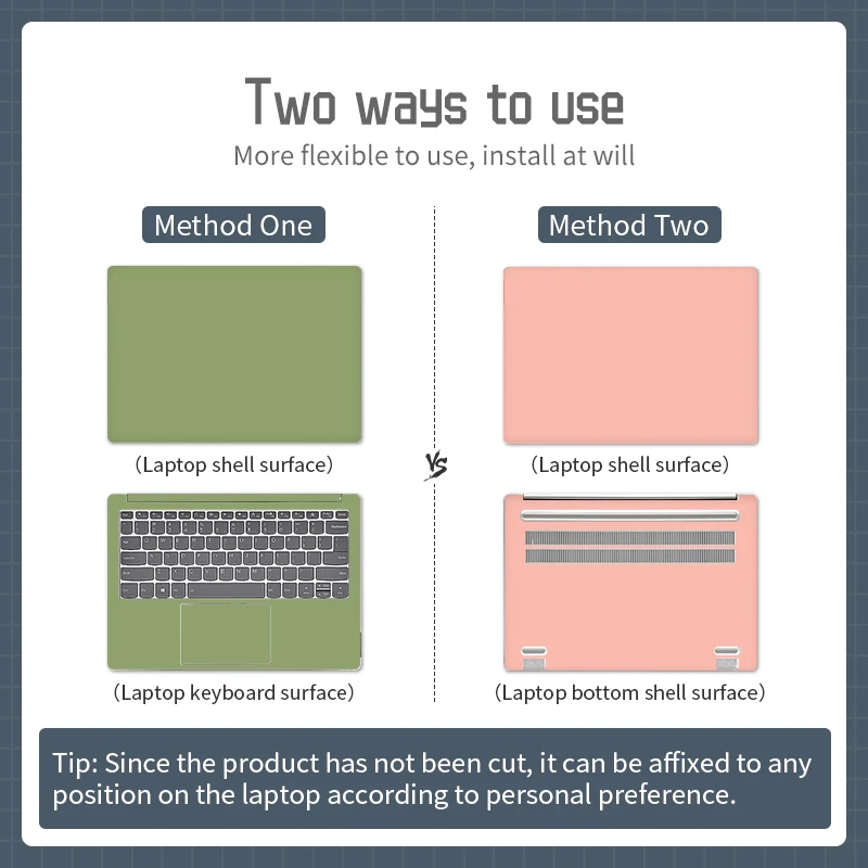 Solid Color Cover Laptop Stickers Skins Notebook Sticker PVC Skin 11"13"14"15.6"17.3" Decorate Decal For Acer/Lenovo/HP/Macbook laptop sticker