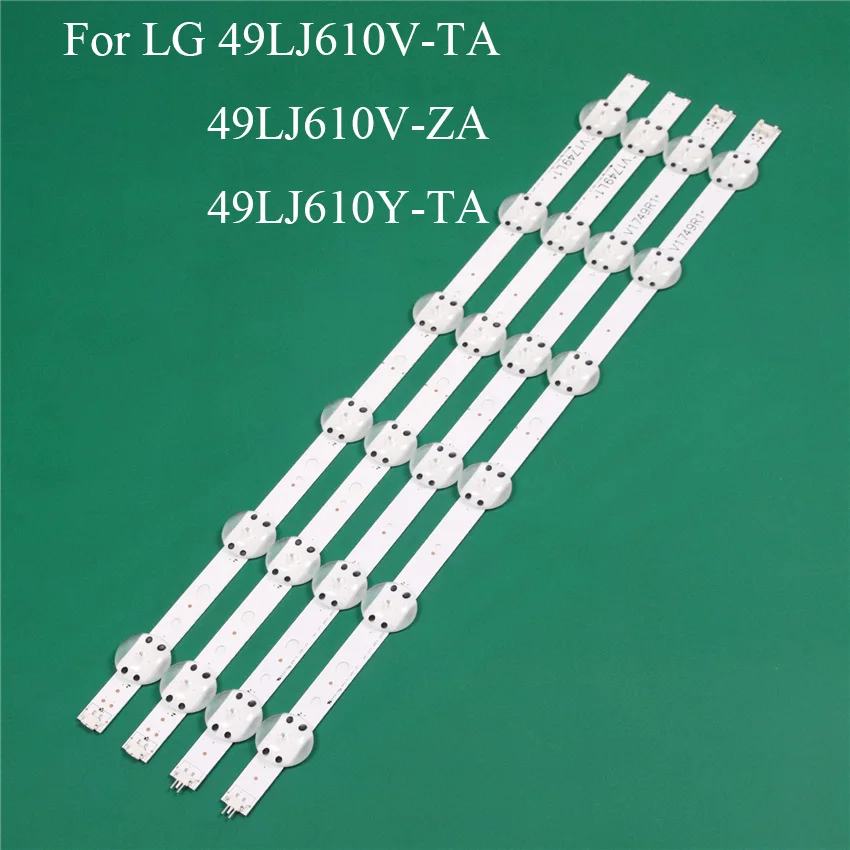 Запасные части для светодиодной подсветки телевизора LG 49LJ610V TA ZA 49LJ610Y