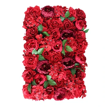 

Artificial Rose Flower Wall Panels Home Wall Shop Wedding Venue Main Road Pillar Photo Background