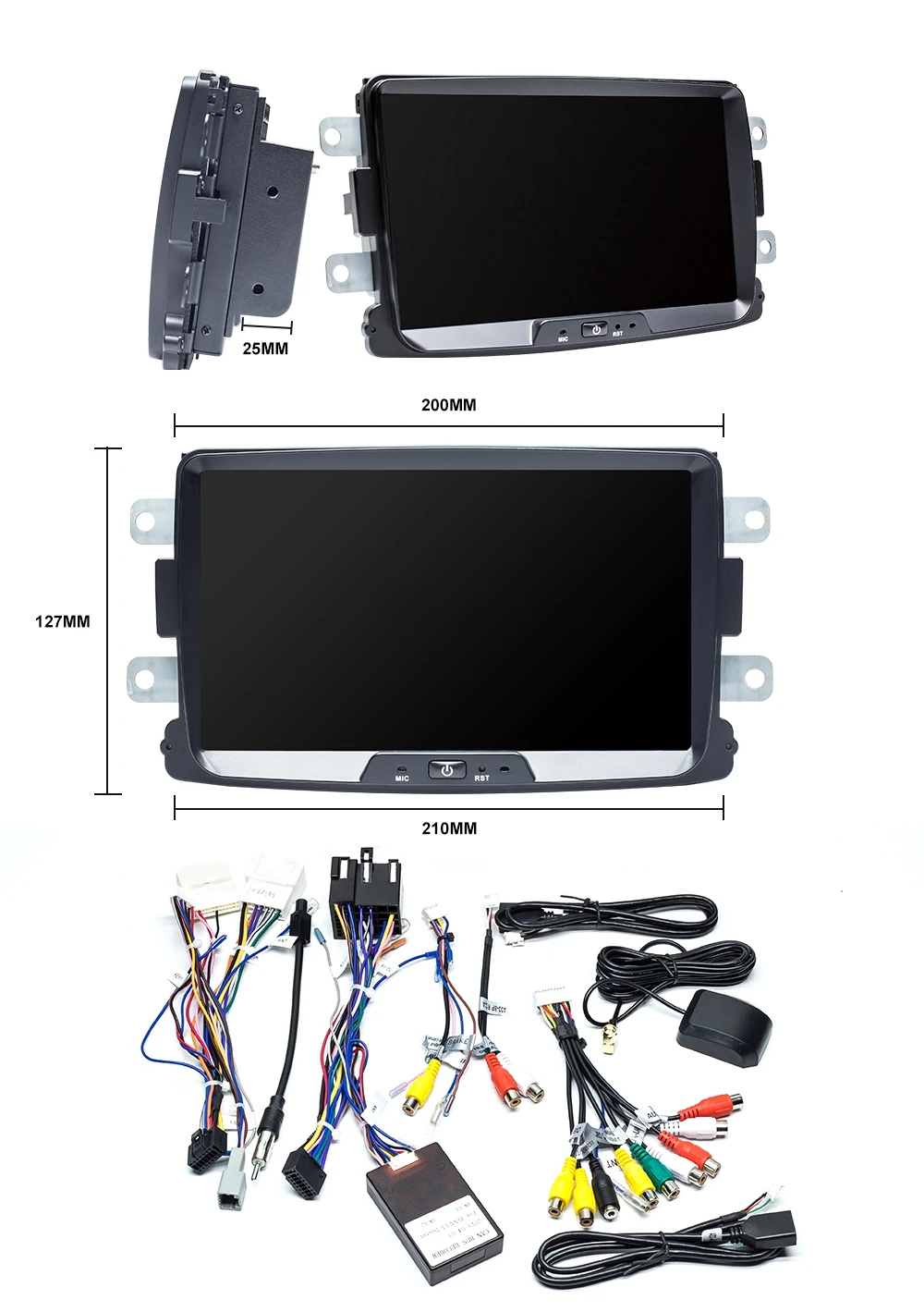 ZLTOOPAI ips автомобильный мультимедийный плеер Android 10 2 Din для Dacia/Sandero/Duster/Renault/Captur/Lada/Xray 2/Logan2 GSP стерео