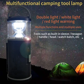 

15 In 1 Top Handle Screw Bits Battery Powered Portable Hiking Flashlight Indoor Outdoor Hanging LED Camping Lantern Kit
