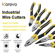 Multifunction Pliers Set Combination Pliers Stripper Crimper Cutter Heavy Duty Wire Pliers Diagonal Pliers Hand Tools