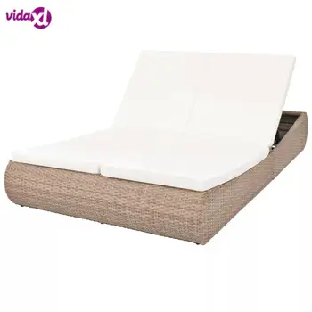 

VidaXL Luxurious Rattan Lounge Chair Combines Elegance And Functionality Folding Chair Lounger Beach Outdoor Patio Reclining V3