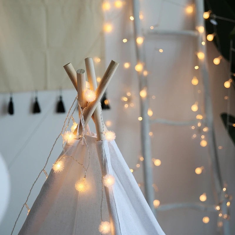 

USB LED Light String Waterproof Multicolor Bulbs Star Type Snowflake Hair Ball Shape Holiday Fairy Lights For DIY Decoration