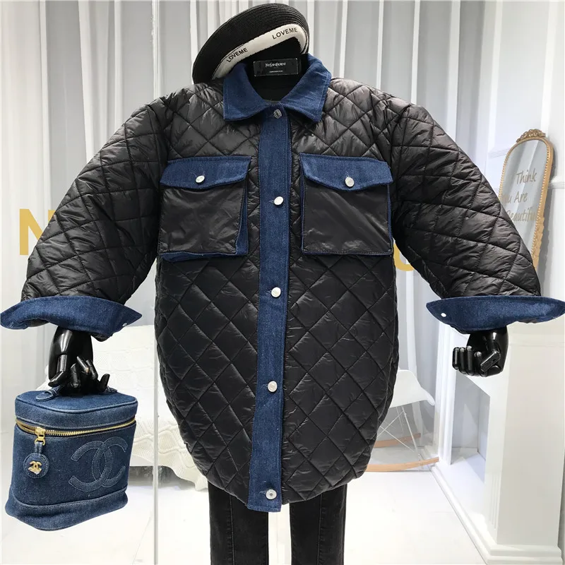 Модная новинка года; Abrigos Mujer Invierno; зимняя женская куртка; однобортный пиджак с вышивкой; женские зимние куртки и парки