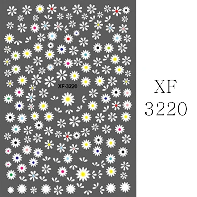 XF3220 FlorVida 1 шт. наклейки с леопардом для дизайна ногтей 3D пантера точечный узор для сексуальных ногтей красоты самоклеющиеся не водные передачи - Цвет: XF3220