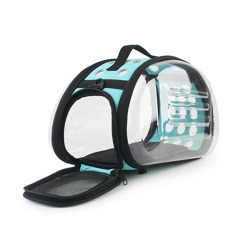 Прозрачная сумка для кошек, маленькая переносная сумка для собак, переносная сумка для кошек, складная сумка на плечо, дорожная сумка для щенка