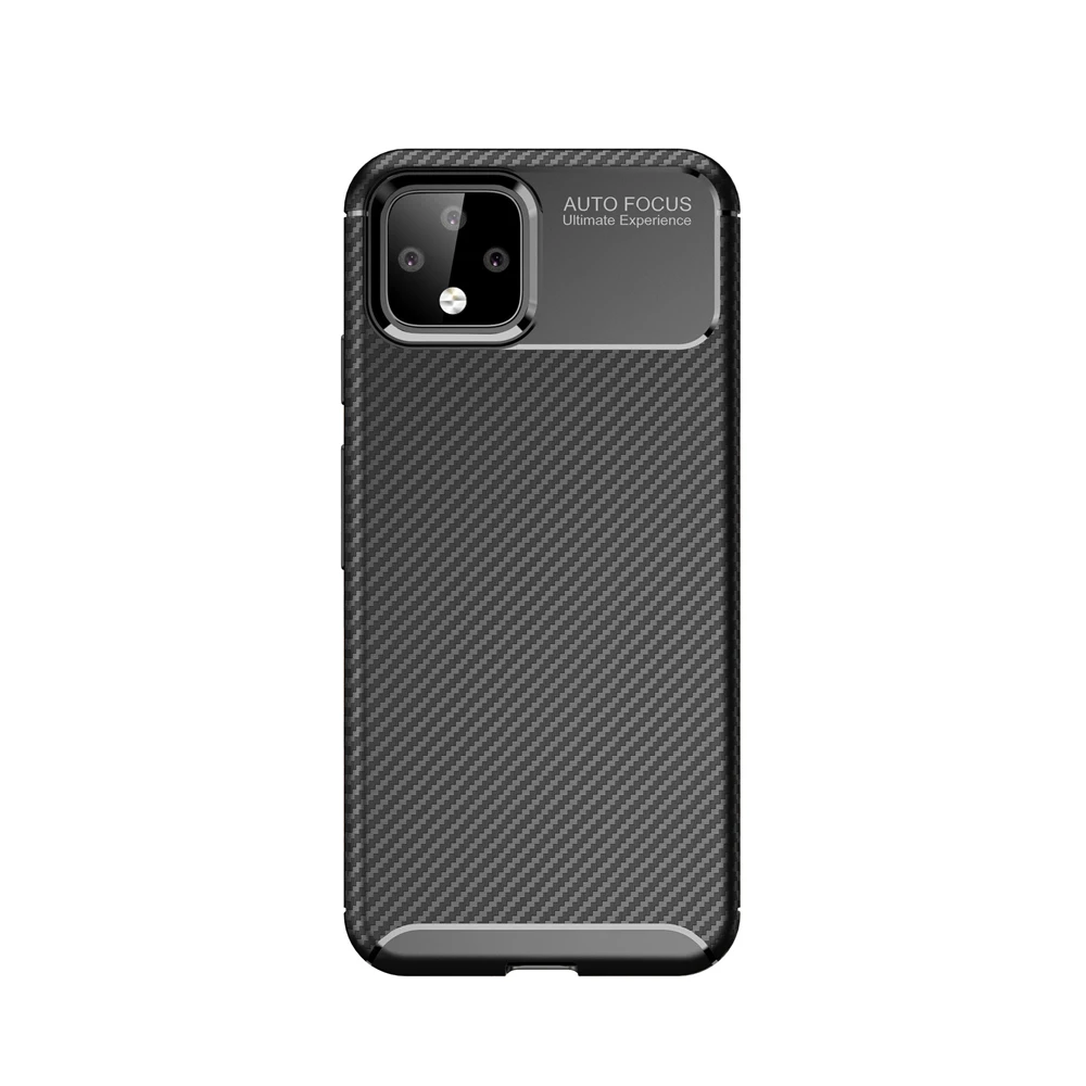 Прочный карбоновый чехол на Google Pixel 3a 4a 4 XL Сверхтонкий прочный бампер Полная