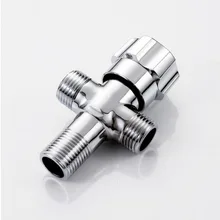 Медный угловой клапан Толстая ванная комната камера горшок в и двойной из двойного использования угловой клапан водонагреватель 4 точки символ V