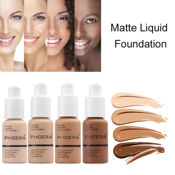 

Wholesale PHOERA Foundation Makeup Full Coverage Fast Base Brighten Long-Lasting Shade 60g M3