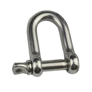 

1PC 304 Stainless Steel D Shackle Screw Pin Type 4mm 5mm 6mm 8mm 10mm D Shaped Shackles With Locking Pin For Tow Sale