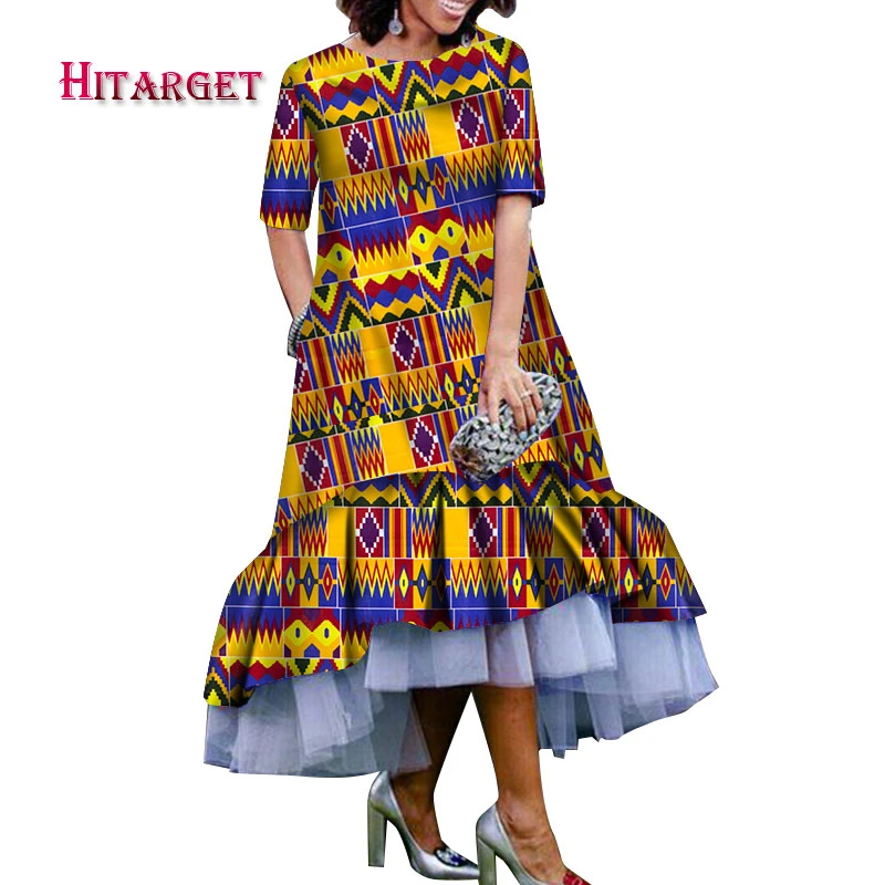 lace and african print dresses