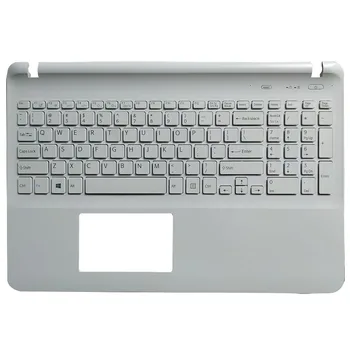 

US keyboard laptop for sony Vaio SVF152A29M SVF152a29u white keyboard without Touchpad Cover