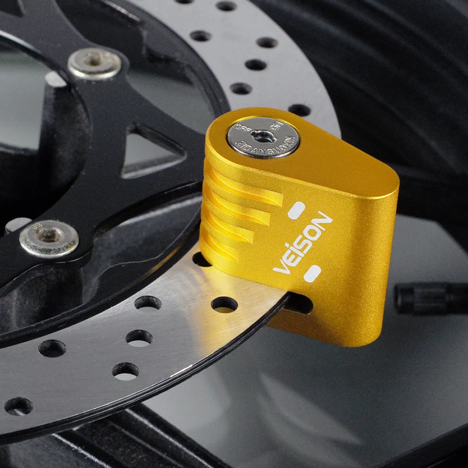 2020 замок для мотоцикла VEISON DX4S скутера дискового замка безопасности велосипеда