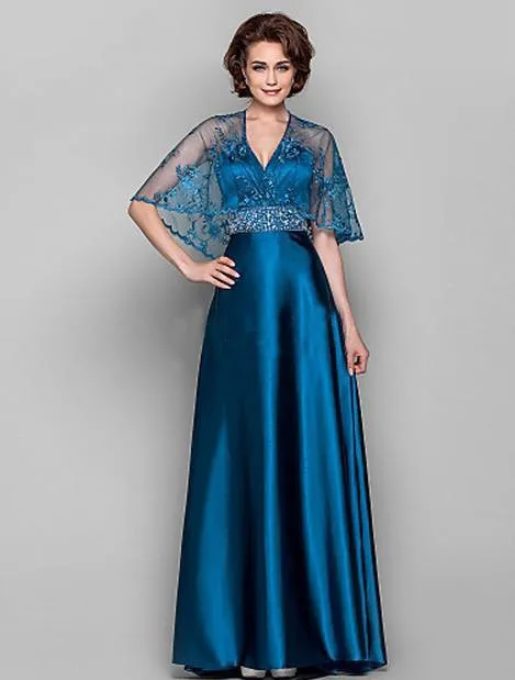 Elegant Long For Wedding Party Lace New V Neck Godmother Vestido De Madrinha Formal Gowns Women Mother of the Birde Dresses