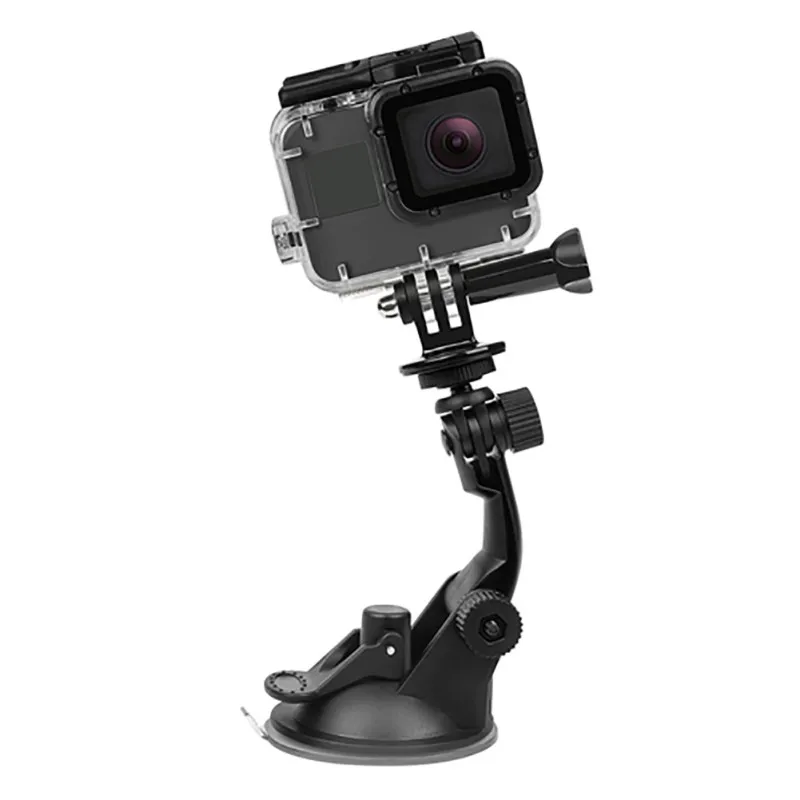 Уникальный дизайн для экшн-камеры присоска для GoPro оконное стекло присоска автомобильный адаптер - Цвет: Черный цвет