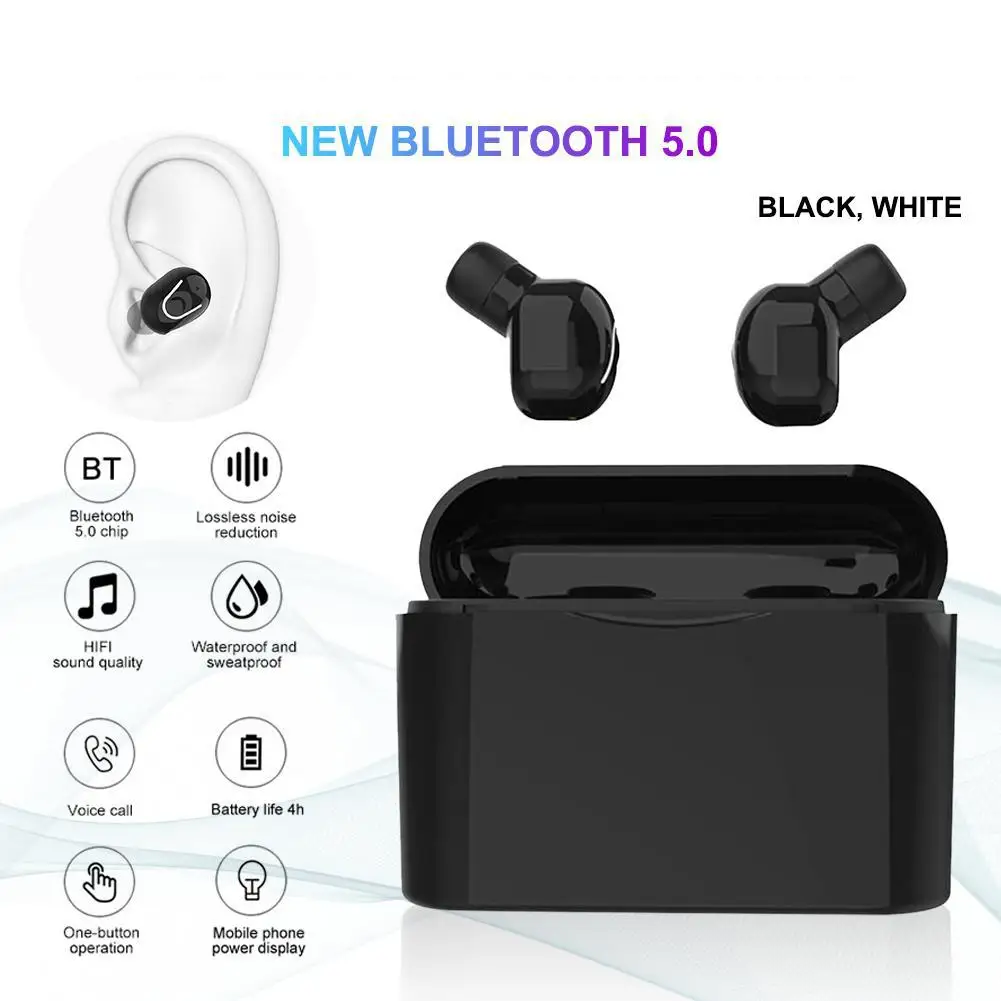 HobbyLane M2T-SJ TWS Bluetooth 5,0 беспроводные наушники стерео Спортивная гарнитура мини-наушники-вкладыши Беспроводная bluetooth-гарнитура