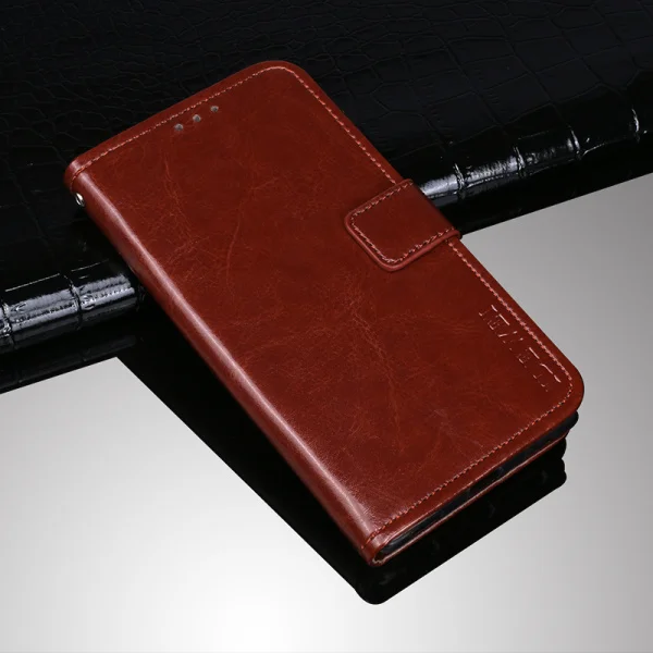 Чехол-книжка для Xiaomi Redmi Note 8 T, деловой кожаный чехол для телефона Fundas для Redmi Note 8 T, чехол, аксессуары - Цвет: Коричневый