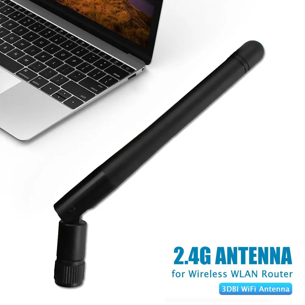 Antenna Wifi 2.4Ghz Sma Maschio Dual Band 3Dbi Antenna Per Router Wireless Wlan 2400-250 Mhz Accessori Di Ricambio Per Antenna Wifi