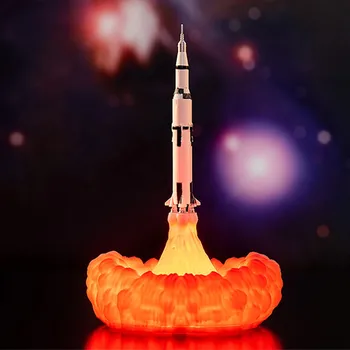 

3D Print Space Lamp USB Rechargeable LED Night Light For Kids Party Gift Magical & Cool Lights gift for Christmas holiday 2019