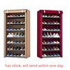8 Layers Stainless Steel Shoe Rack Home Organizer Kitchen Accessories Cabinet Dust-proof Bathroom Shelves Shoes Storage Rack