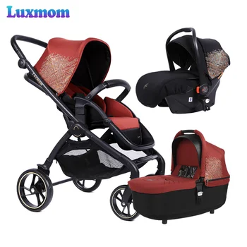 

Luxmom baby carriage 2in1 3in1 high quality Multifunctional folding Free shipping in Russia