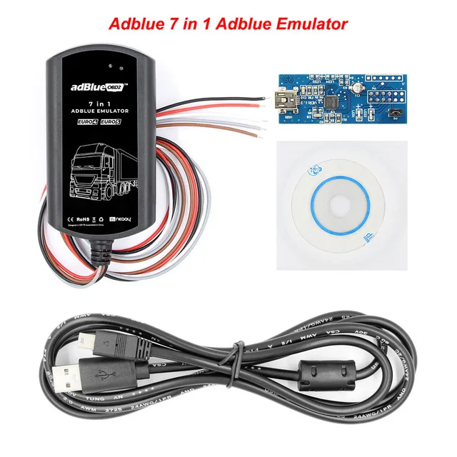 Полная версия чипа Adblue 7 в 1 эмулятор 7in1 Евро 4/5 грузовик для BENZ/DAF для грузовика Scania для грузовиков Volvo эмулятор 7in1 коробка - Цвет: 7 in 1 version