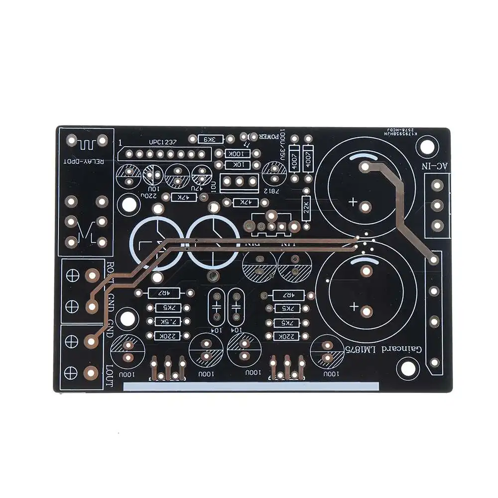 LEORY LM1875 DIY AMP аудио усилитель доска стерео Amplificador Gaincard версия GC низкий набор искажений