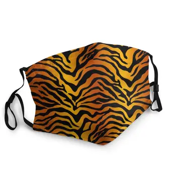 

Cat Tiger Stripe Exotic Animal Print Washable Face Mask Anti-Dust Mask Protection Cover Respirator Mouth Muffle
