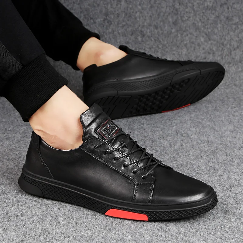 

Breathable Outdoor Men Shoes fashion Comfortable genuine Leather Sneakers Lac-up Casual Shoes Zapatillas Hombre Dropshipping a4