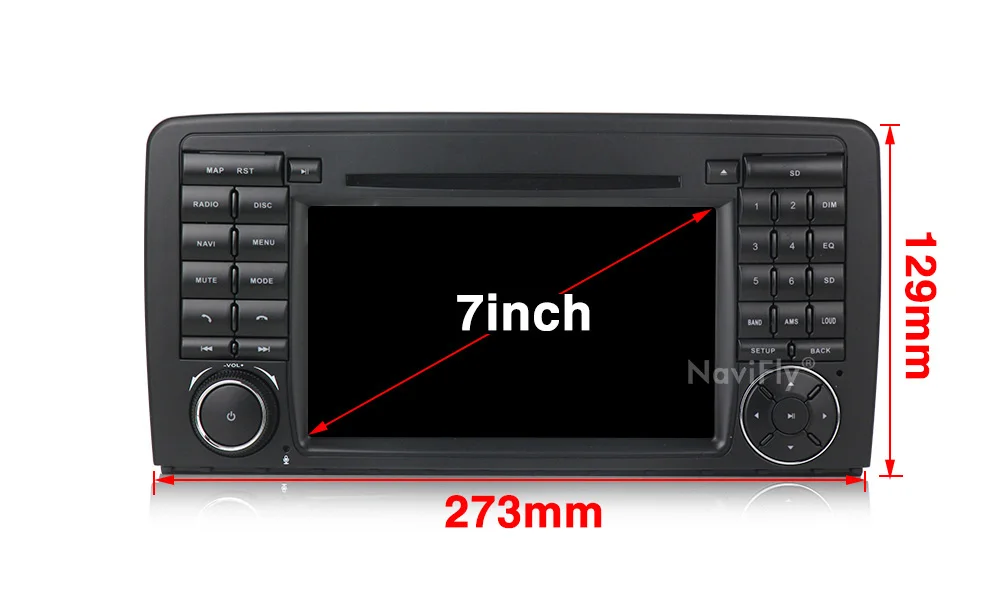 NaviFly Android 9 PX5 4 Гб+ 64 Гб ips экран DSP автомобильный проигрыватель с радио и GPS для Mercedes Benz R Class W251 R280 R300 R320 R350 для автомобиля, dvd мультимедийный плеер навигационный головное ус