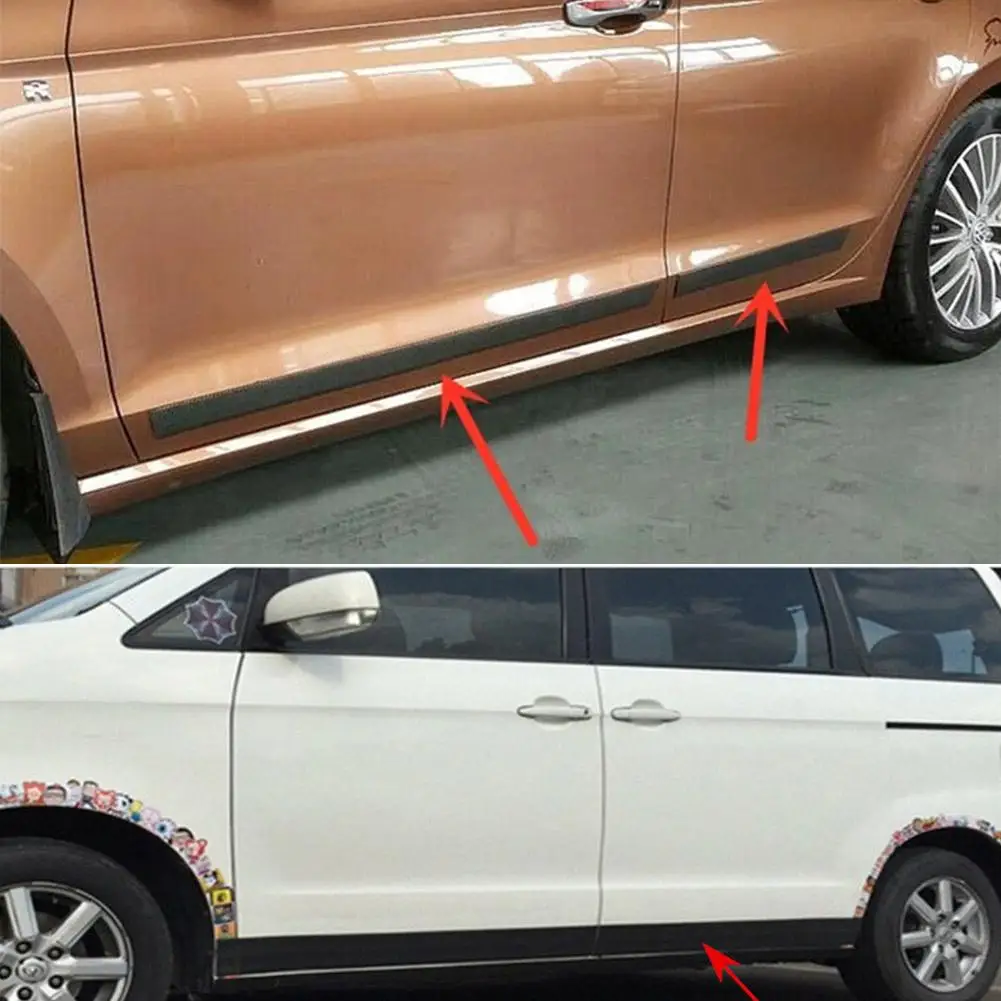 1 м автомобильный Стайлинг формовочная полоса передний бампер из углеродного