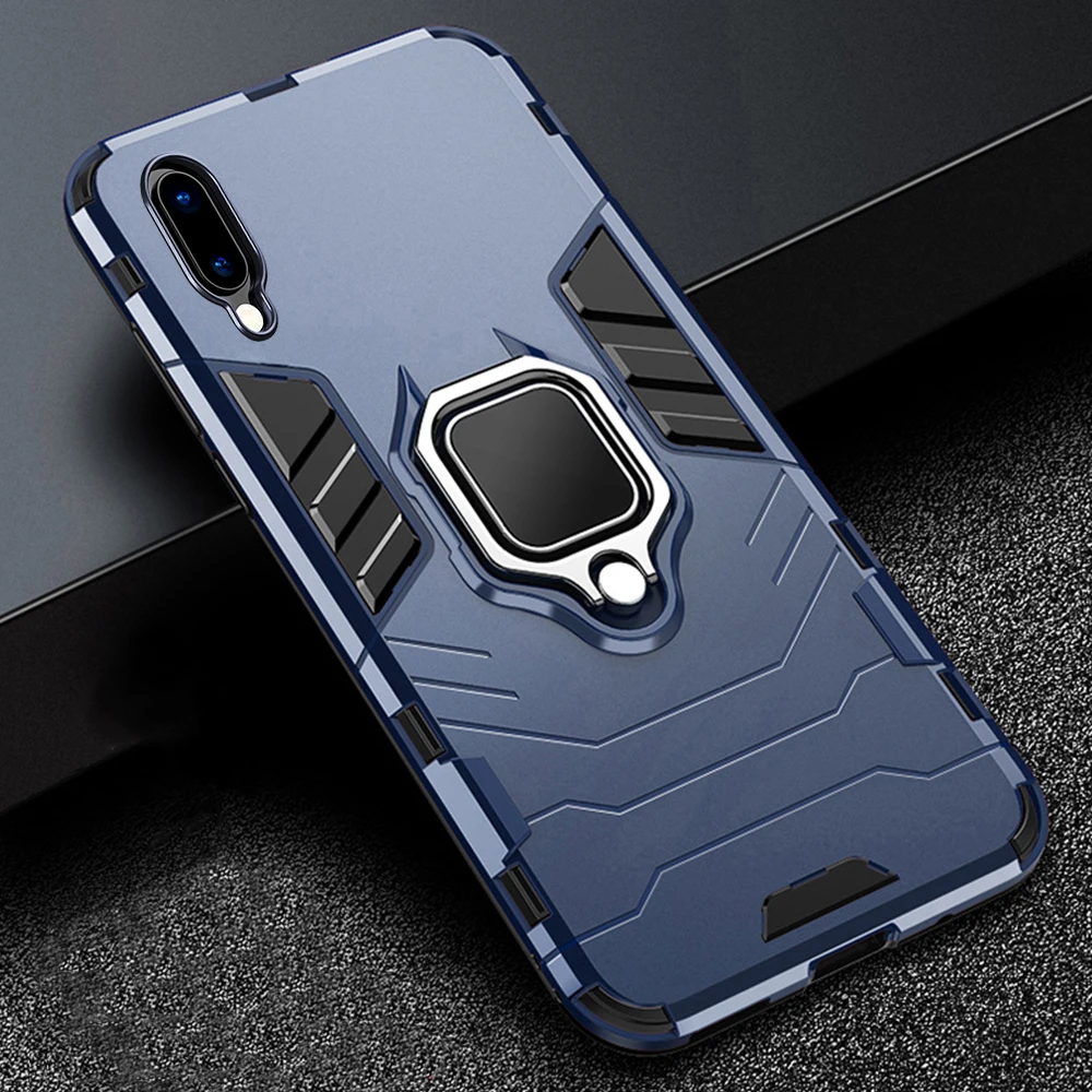 Бампер чехол для Xiaomi Redmi Note 5 6 7 Pro кейс держатель для колец силиконовый чехол для телефона мягкий TPU& PC чехол для mi A2 8 Lite mi 9 SE чехол
