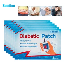 Sumifun 6/12/48 pçs novo remendo diabético natural erval mais baixo estabilizar o açúcar no sangue gesso equilíbrio tratamento de glicose no sangue adesivo