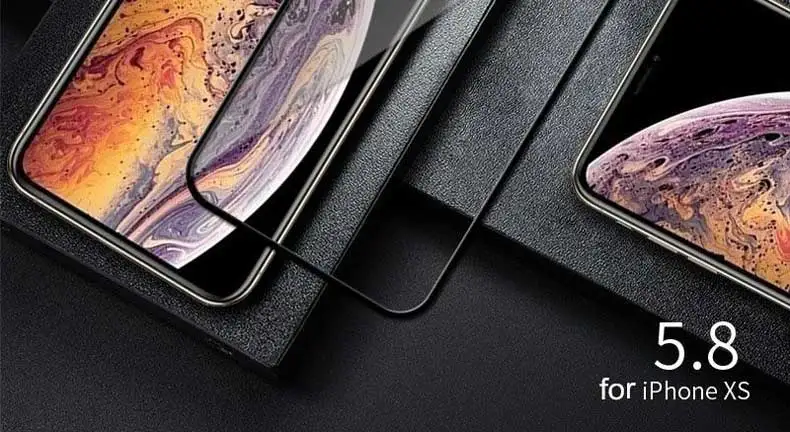 Protective Glass For iPhone 11 Pro X XS MAX 11 Screen Protector 9D Full Cover Tempered Glass on iPhone 7 8 Plus X XR Film Case