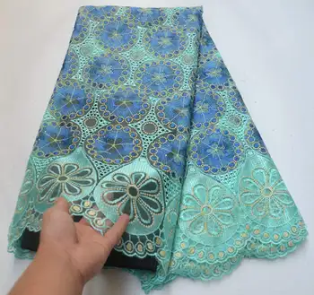 

Green color Embroidery African Tulle Lace Fabric High Quality Nigerian Tulle Lace Fabric with Sequins For a wedding dress XDE02