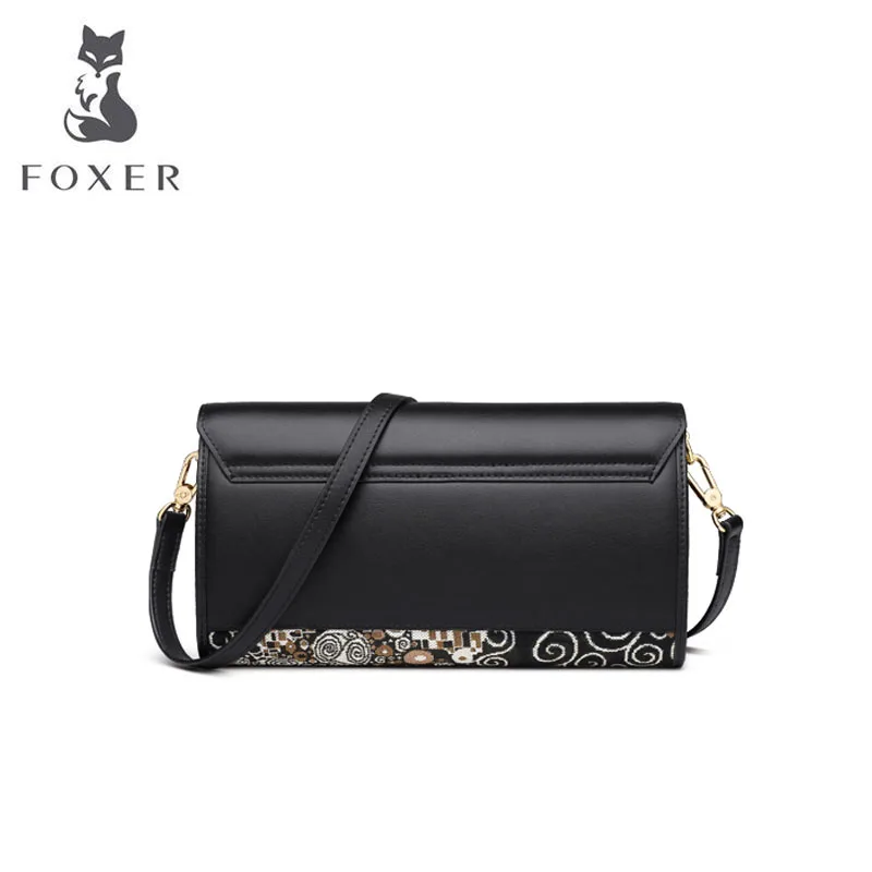 

FOXER small bag female 2019 autumn new embroidery casual handbags fashion trend temperament shoulder Messenger bag
