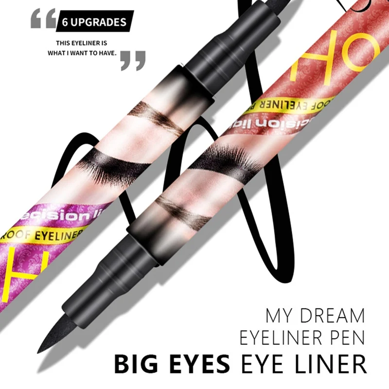 Быстросохнущая черная жидкая Водостойкая Подводка для глаз Liquid Make Up Eye Liner