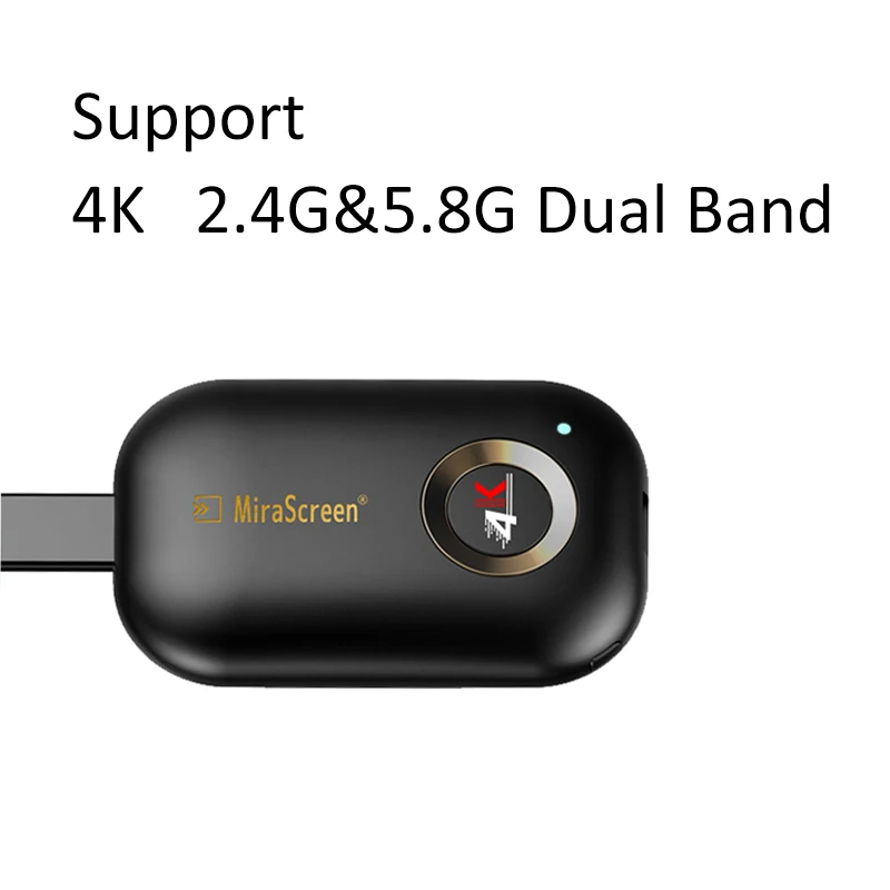 Support 4K 2.4G 5G ТВ-палка Miracast для Airplay для netflix 5G 4K беспроводной HDMI для Android для google для chromecast dvb ключ для cromecast - Цвет: Support 4K 2.4G 5G