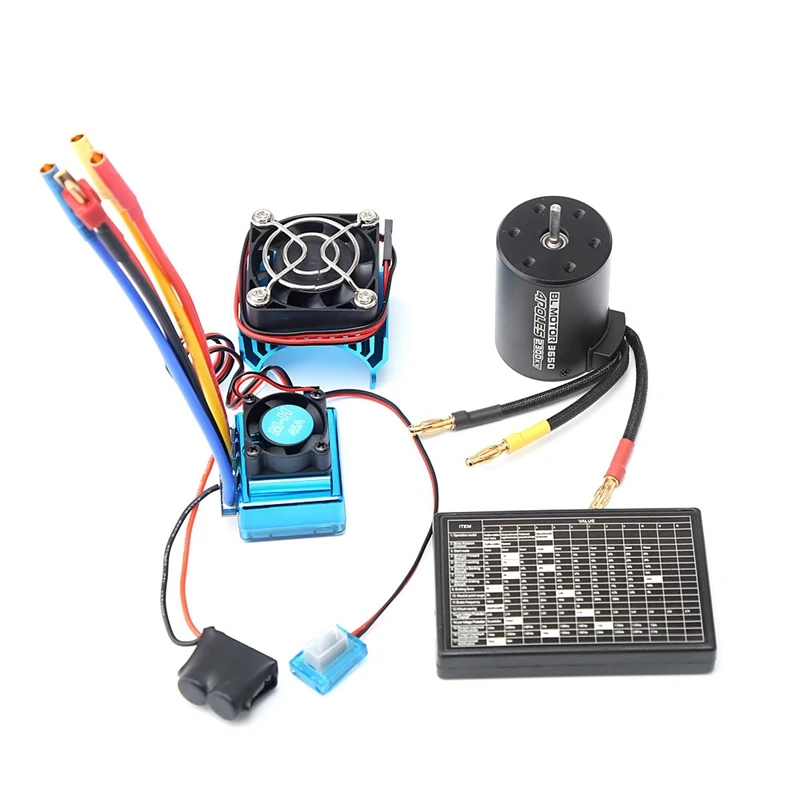 3650 2300KV бесщеточный двигатель &amp 45A ESC радиатор двигателя с программным