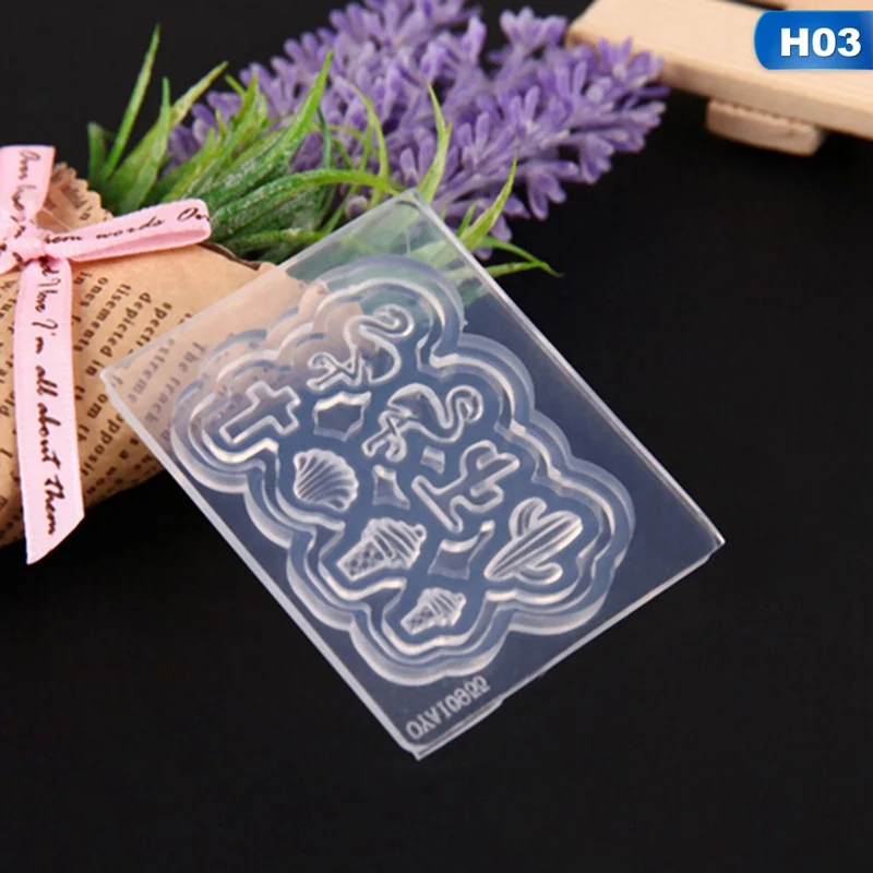 H03 Маникюр силиконовые формы коготь медведь 3D резьба шаблон DIY Дизайн ногтей украшения для женщин инструменты гель лак штамп Прямая поставка - Цвет: H03