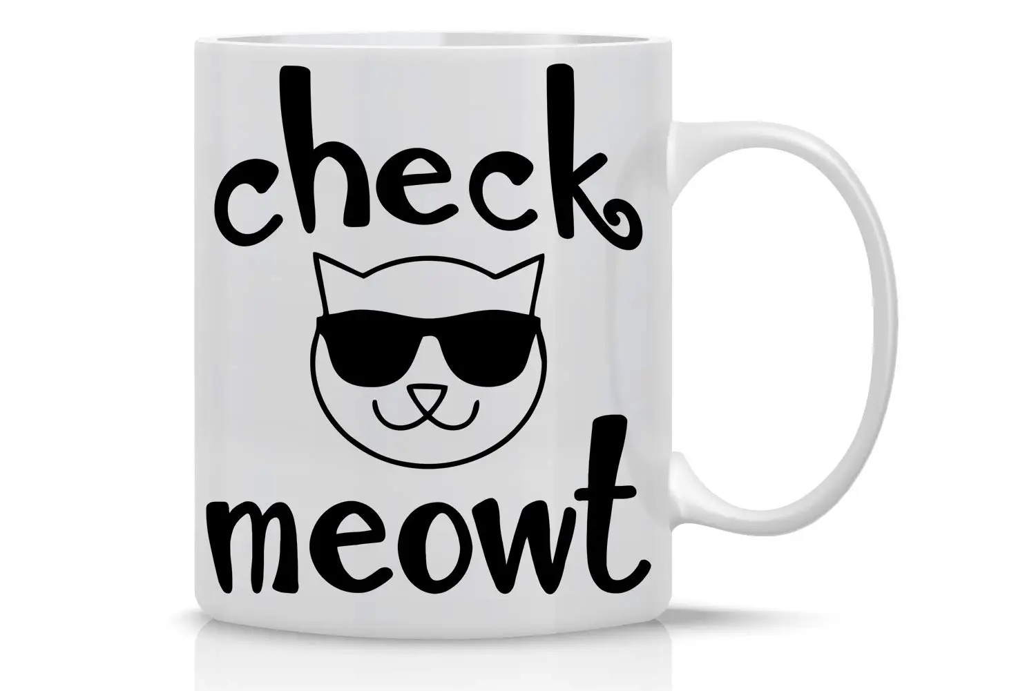 Проверьте Meowt Cat Lover Meow Owner кошка леди киска кружка чашка - Цвет: B