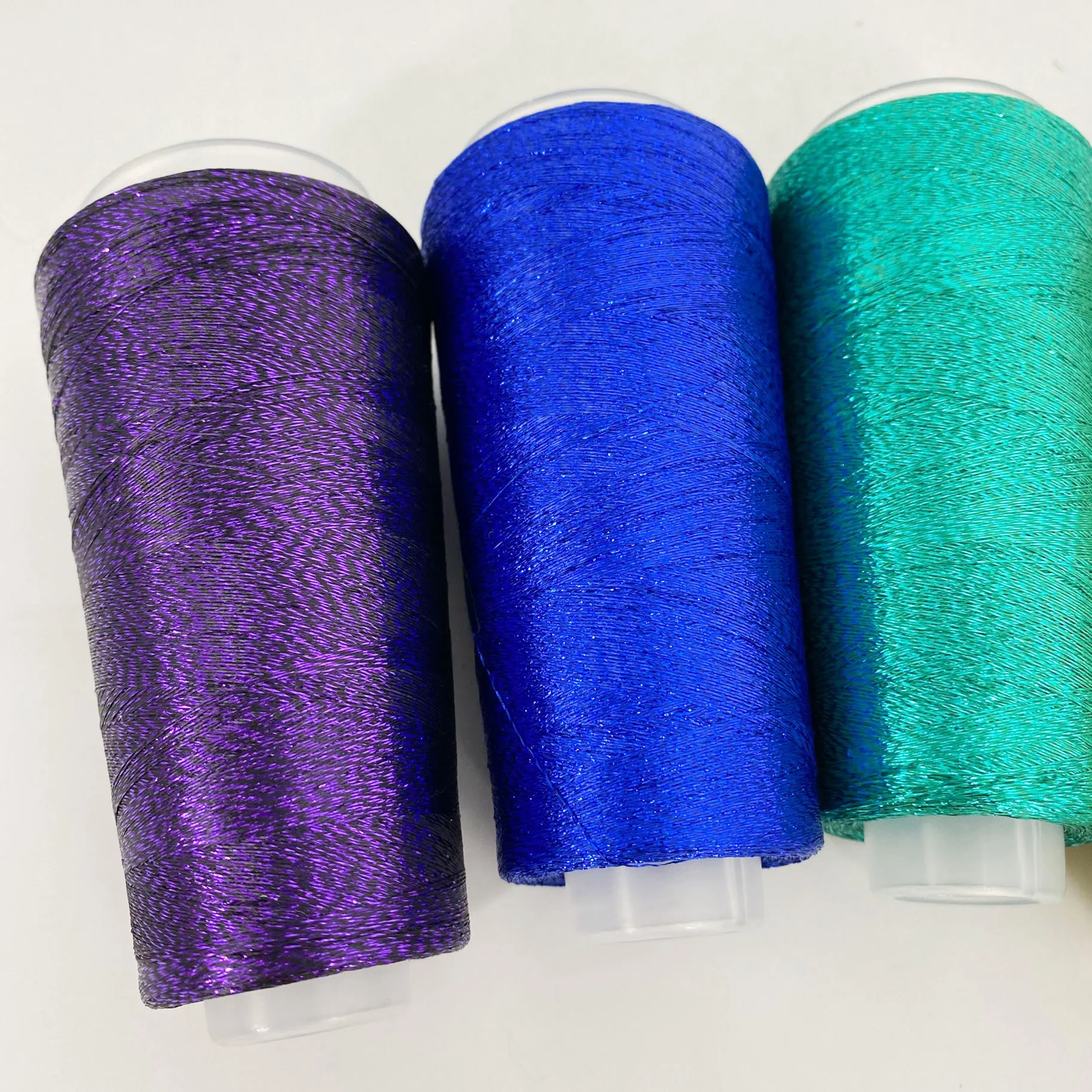 COOMAMUU 2000Meters Metalic Silk Thread Color Gold Thin Partner Yarn for Hand Knitting Sweaters 50g/roll 4