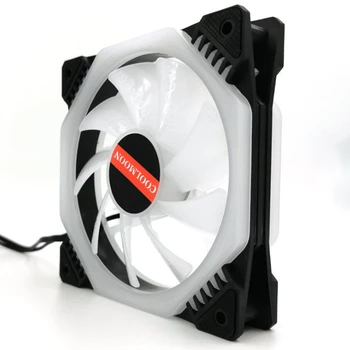 

6PCS Coolmoon 6Pin 120mm Cooling Fan Multilayer Backlit RGB Adjustable Computer Case PC CPU Cooler Cooling Fan For CPU