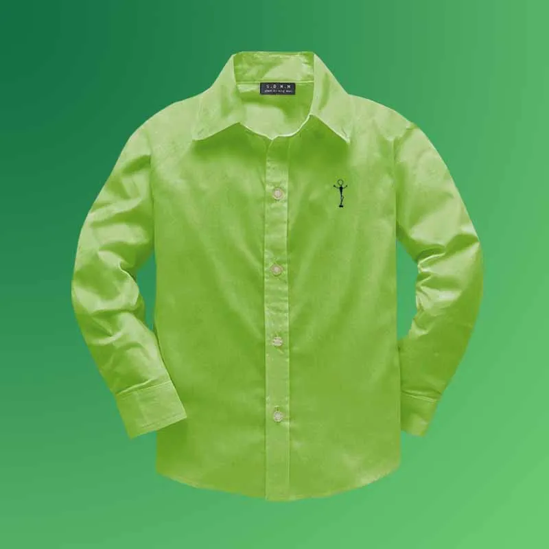 Kids Shirts Children White boys/girls long Sleeve baby wedding Clothing Students Tops Tee, kids shirts,boys shirts