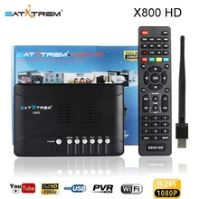 Satxtrem X800 HD Интеллектуальный спутниковый приемник цифровой DVB S2 Поддержка 1080P PVR USB WiFi Dollby AC3 Cccam приемник ТВ