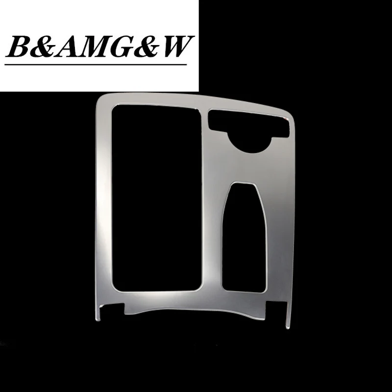 

For Mercedes Benz W204 W212 C Class E Class Coupe RHD LHD Interior Water Cup Holder cover Sticker Panel Frame Trim Car Styling
