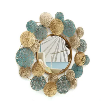 

originality stereoscopic iron art Wall act the role ofing mirror hallway background Wall act the role of pendant