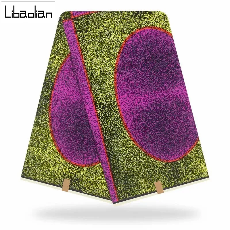 Африканский батик воск принты ткань настоящий мягкий хлопок 6 ярдов/шт Гарантия Голландский Настоящий Воск для лоскутное шитье F912-10